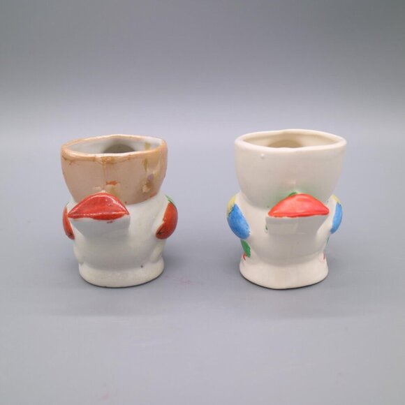 Vintage Lustreware Chicken Egg Cups Made in Occupied Japan - Picture 4 of 8